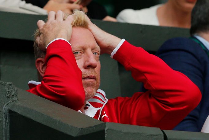 Wimbledon 2015: Boris Becker, trenér Novaka Djokoviče