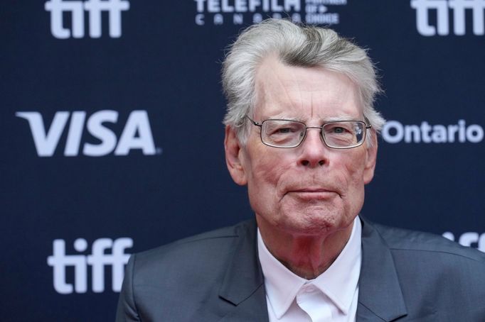 Spisovatel Stephen King na torontské premiéře filmu Chuckův život.