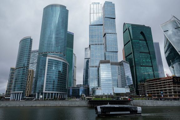 Luxusní obchodní čtvrť Moscow City v ruské metropoli.