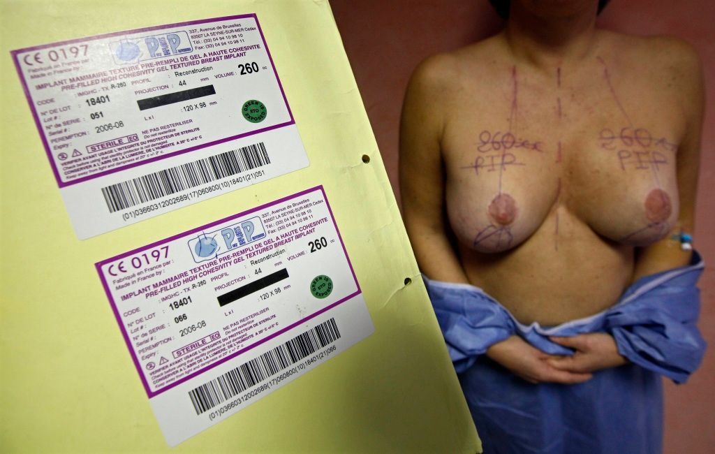 Závadné prsní implantáty PIP francouzské společnosti