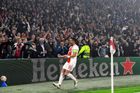 Ajax Amsterdam změřil v uplynulém kole Ligy mistrů síly s Borussií Dortmund. Na snímku se raduje hráč nizozemského celku Dušan Tadić po vstřelení prvního gólu.