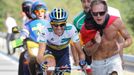 Španělský cyklista Alberto Contador během 17. etapy španělské Vuelty 2012.