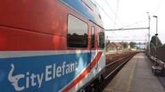 České dráhy, vlak, železnice, City Elefant