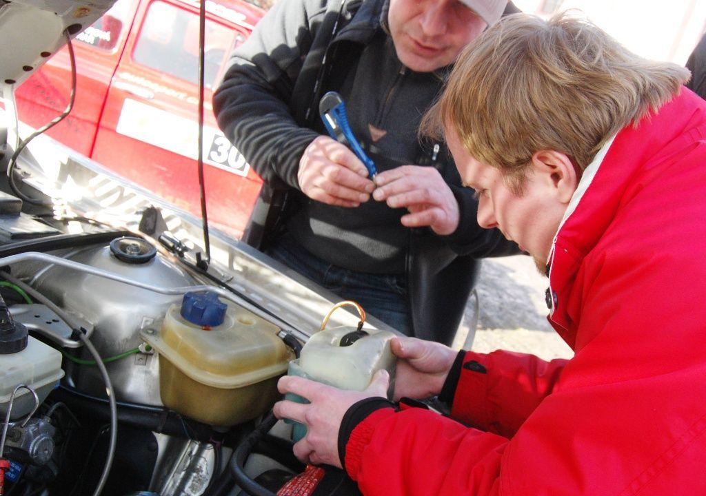 Zimní veteránská rally na Kokořínsku