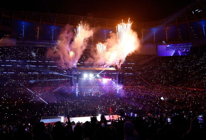 Stadion Tottenhamu Hotspur před zápasem Tyson Fury - Derek Chisora o titul šampiona WBC