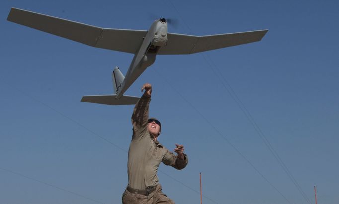 Bezpilotní letoun AeroVironment RQ-20 Puma.