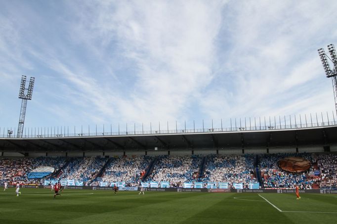 HL, Baník-Sparta: choreo fanoušků Baníku