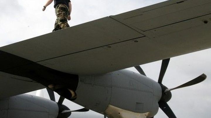 Letoun turecké armády havaroval poblíž hranice mezi Ázerbájdžánem a Gruzií; Zdroj foto: Reuters