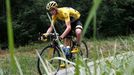 Chris Froome ve sjezdu v 19. etapě Tour de France 2015