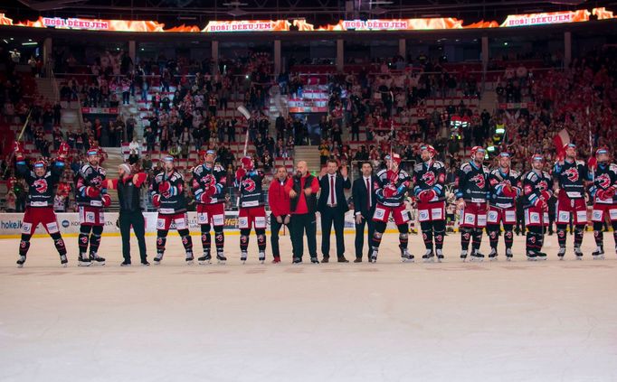 Třinec - Pardubice, 7. čtvrtfinále play-off 2018