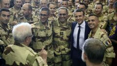 Francouzský prezident Emmanuel Macron v Mali