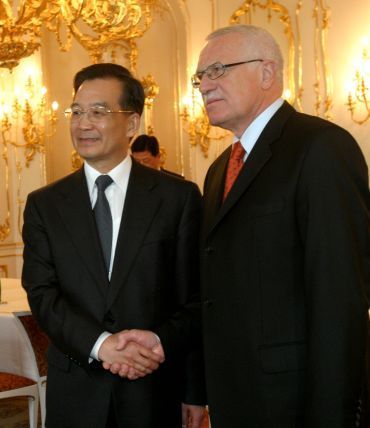 Čínský premiér na Hradě 2