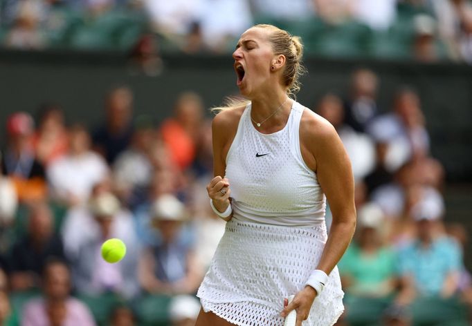 Petra Kvitová v osmifinále Wimbledonu 2023