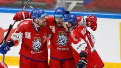 hokej, Euro Hockey Tour, České hry 2023, Česko - Švýcarsko, radost českých hokejistů