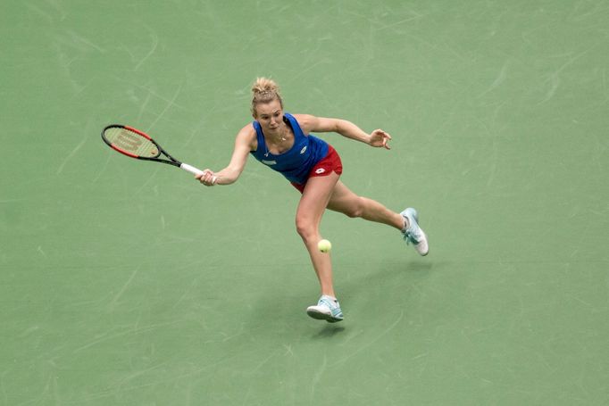 Halepová vs. Siniaková, Fed Cup, Česko - Rumunsko