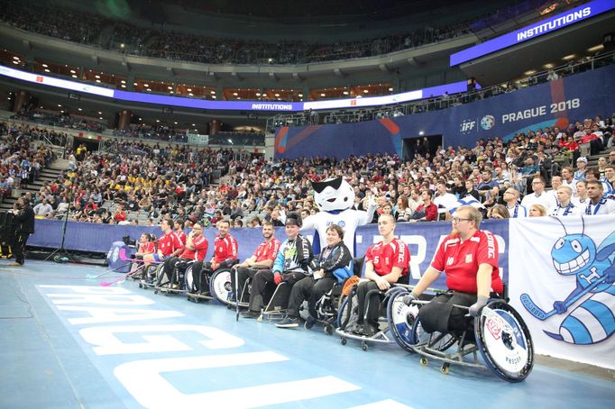 České reprezentaci fandila během zápasu se Švédy celá O2 arena.