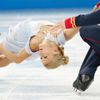 Tatiana Volosozhar and Maxim Trankov of Russia compete during the Team Pairs Short Program at the Sochi 2014 Winter Olympics