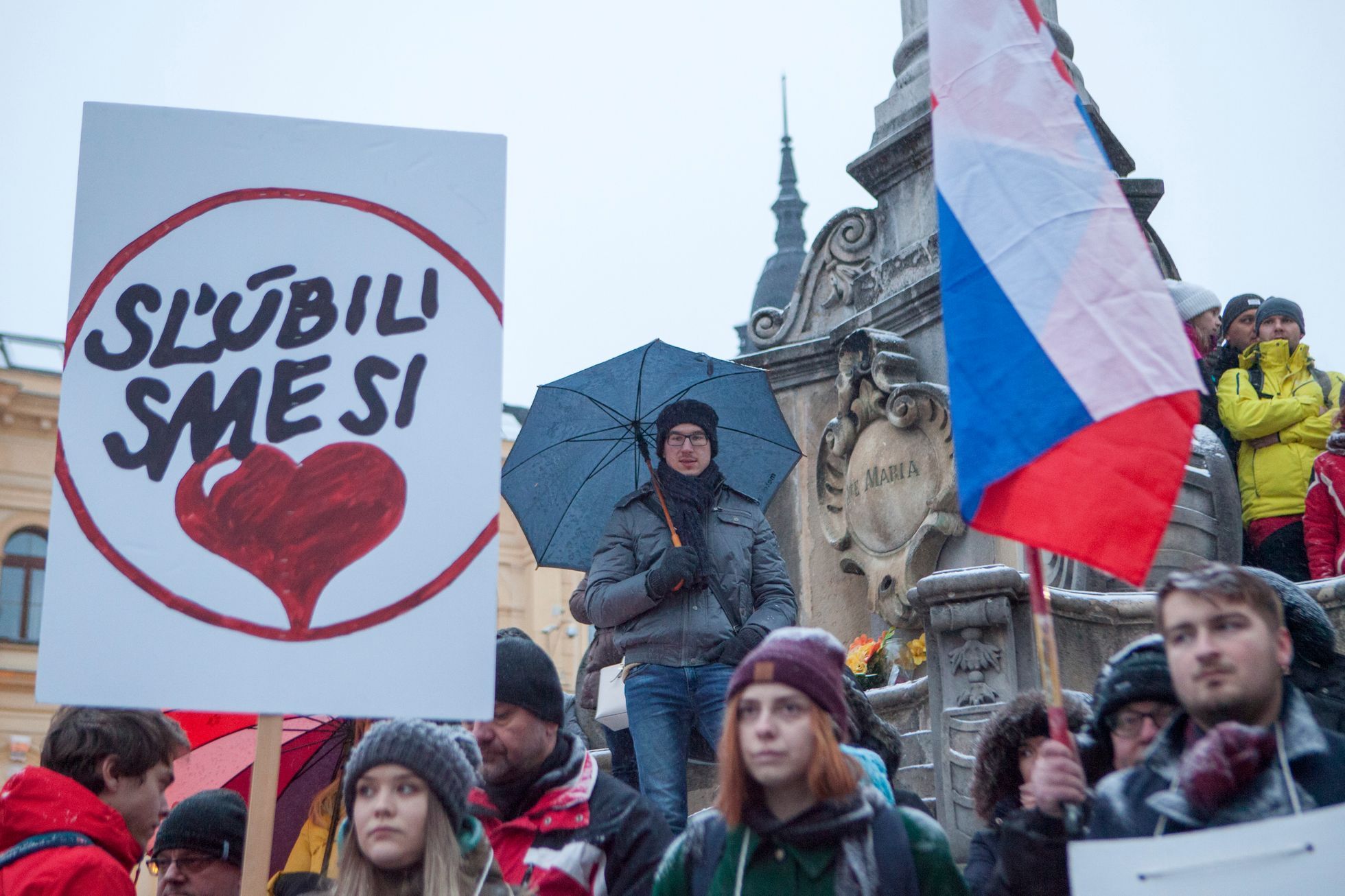 Pieta za Jána Kuciaka v Bánské Bystrici