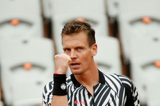 Tomáš Berdych na French Open 2016.