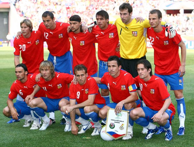 The national team from Czech Republic   prior the group E match of 2006 FIFA World Cup between Czech Republic and Ghana in Cologne, Saturday 17 June 2006.