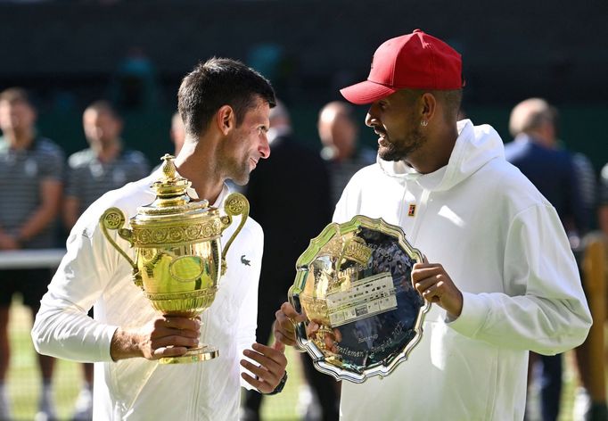 Novak Djokovič a Nick Kyrgios