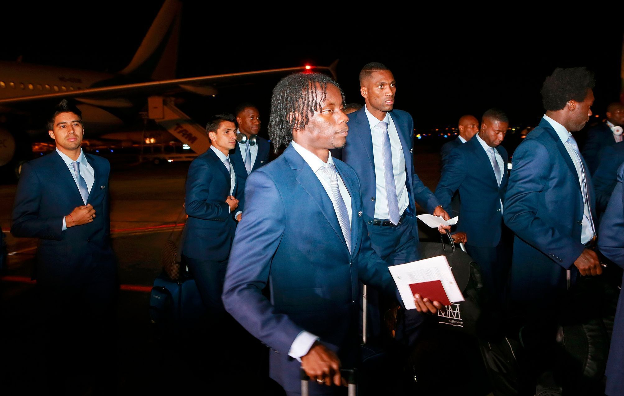 Přílet fotbalových reprezentací na MS