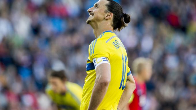Zlatan Ibrahimović v dresu švédského národního týmu.