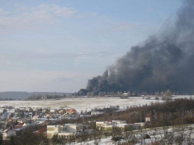Požár v Bojkovicích