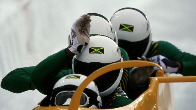 Legendární posádka jamajského bobu v Calgary 1988