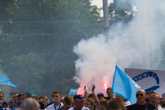 Loučení fanoušků Baníku se stadionem na Bazalech