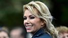 Allison McGinley, wife of Team Europe captain Paul McGinley smiles during the opening ceremony for the 40th Ryder Cup at Gleneagles