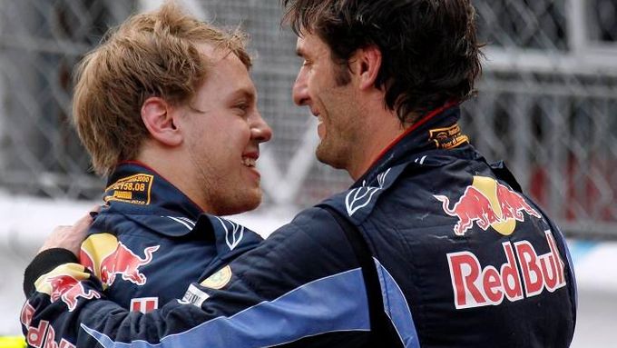 Sebastian Vettel a Mark Webber