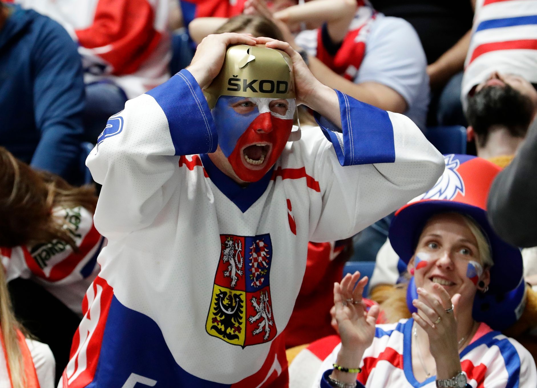 Česko - Rusko na MS v hokeji 2019, zápas o bronz: Fanoušek