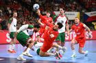Vít Reichl v zápase Česka s Portugalskem na ME v házené 2024