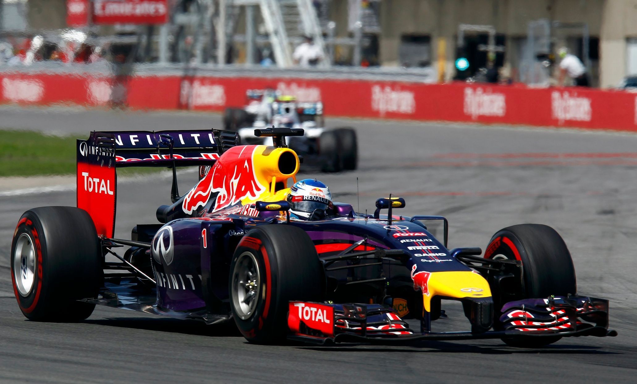 Red Bull Formula One driver Vettel of Germany drives during the Canadian F1 Grand Prix at the Circuit Gilles Villeneuve in Montreal