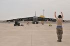 Americké strategické bombardéry B-52 na základně v Kataru