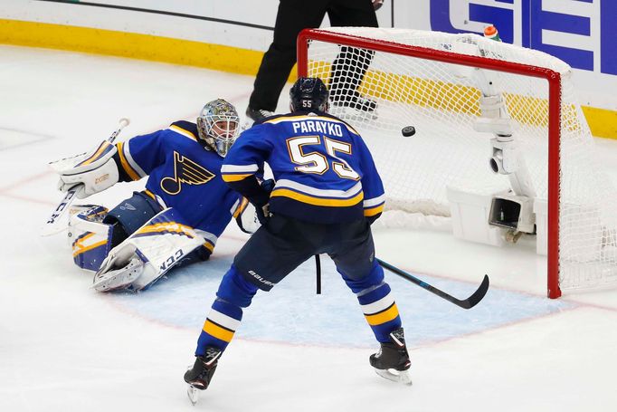 Jordan Binnington inkasuje v semifinále Stanley Cupu 2019