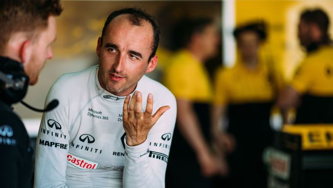 Robert Kubica při testech v Renaultu.