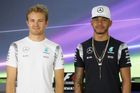 F1, VC Abú Zabí: Nico Rosberg a Lewis Hamilton, Mercedes