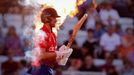 Cricket - T20 International - England v New Zealand - Trent Bridge Cricket Ground, Nottingham, Britain - September 5, 2023 England's Will Jacks walks out as fire sprays b