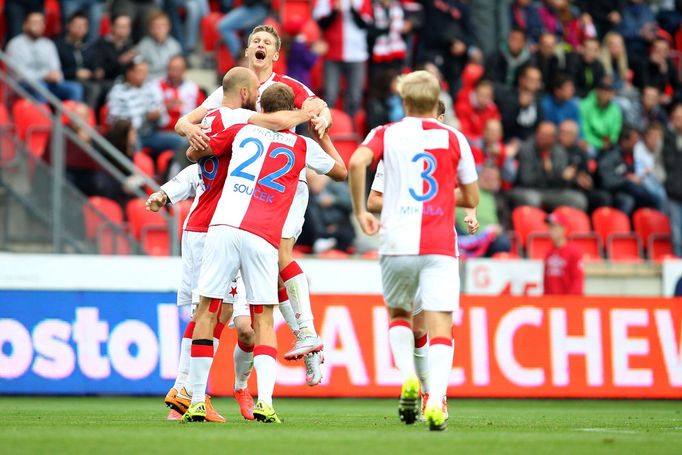 SL, Slavia-Sparta: radost Slavie