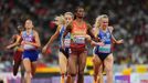 Lilian Odiraová vítězí v běhu na 800 metrů na MS v Tokiu 2025.