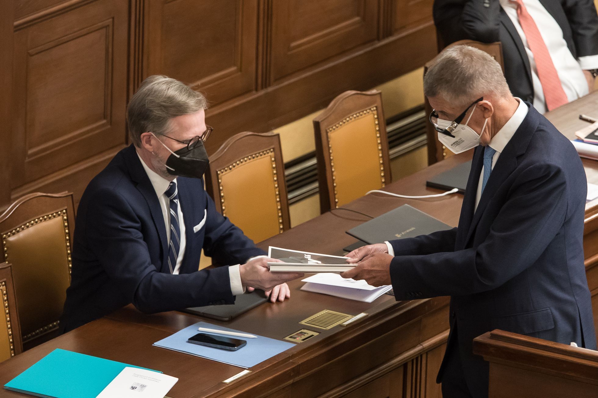 Poslanecká sněmovna - hlasování o důvěře vládě - Petr Fiala, Andrej Babiš