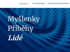 Web společnosti Eco-Investment, kterou vlastní původem slovenský miliardář Milan Fiľo.