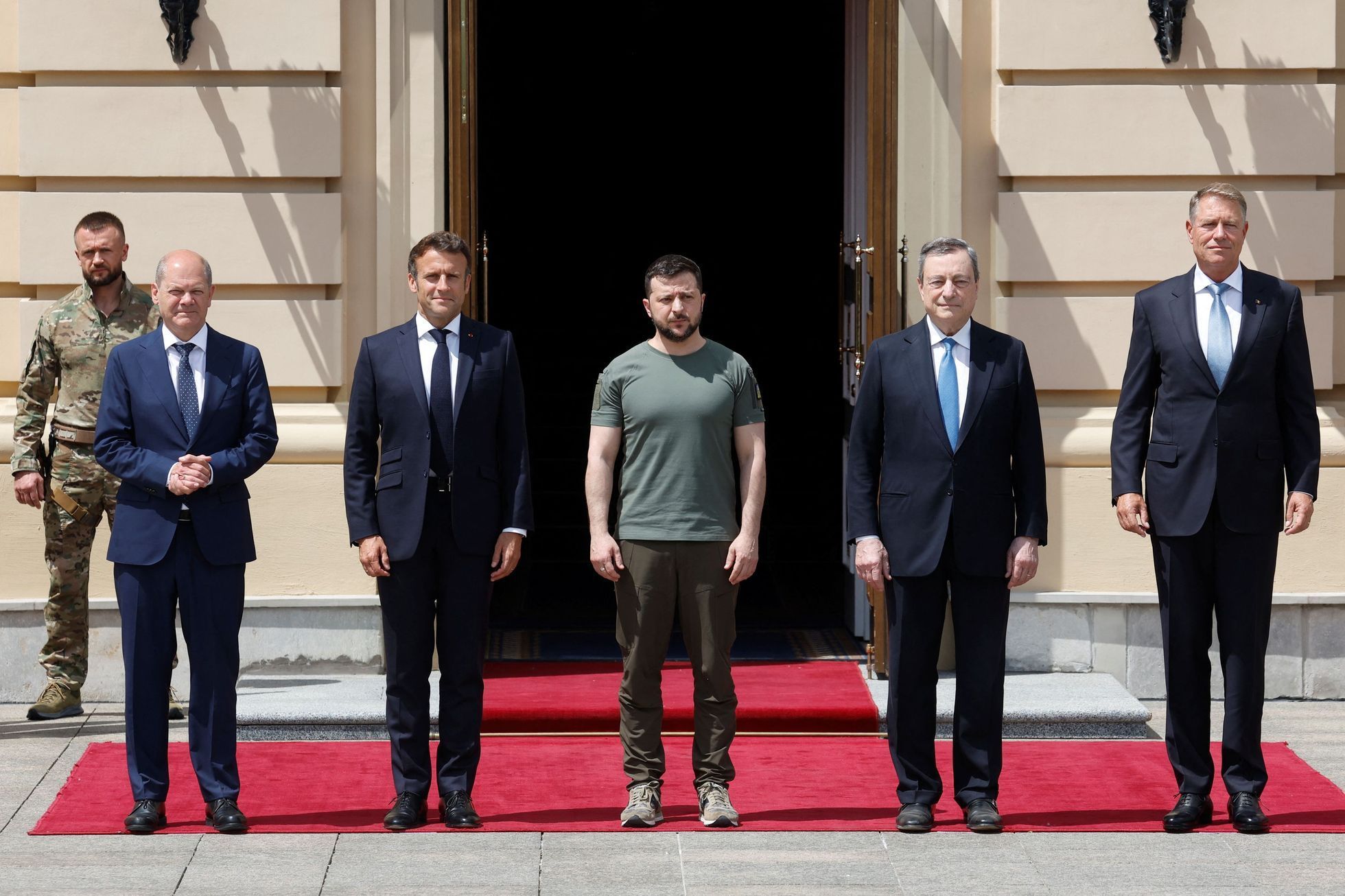 Macron, Scholz, Draghi, Iohannis, Zelenskyj, Ukrajina