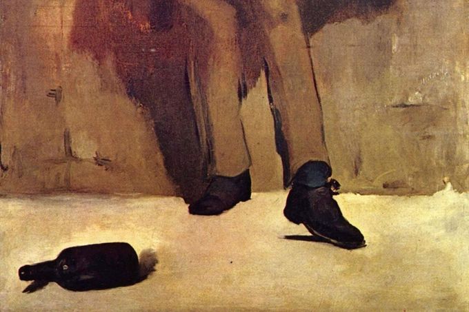 Édouard Manet: Piják absintu. Olej na plátně 1859.