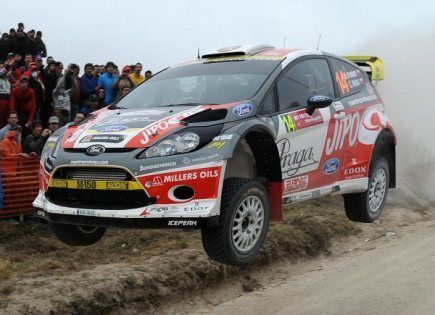Prokop - Hrůza, posádka rallye ve Fordu Fiesta