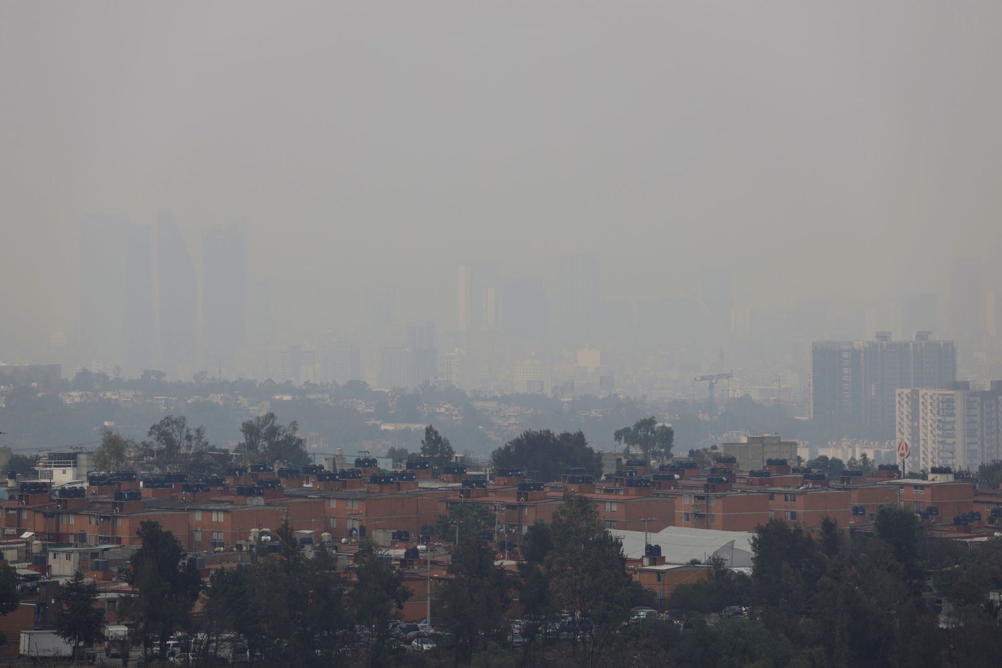 Znečištěné ovzduší v Mexiku