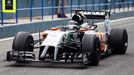 Sergio Pérez ve formuli týmu Force India VJM07.