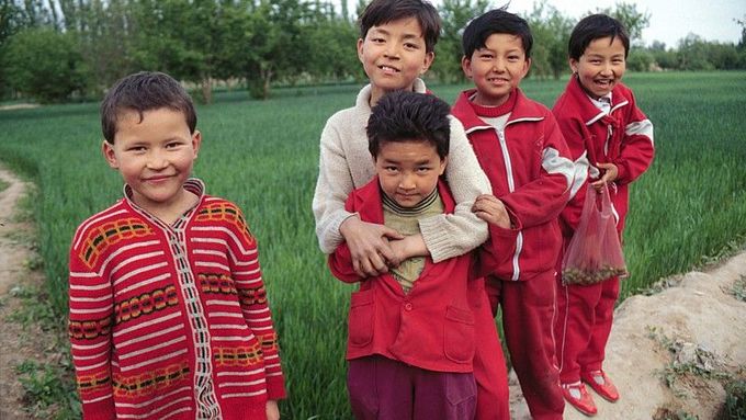Ujgurové v Číně.